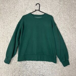 Aritzia TNA Cozy Sweatshirt Womens Size 2 Green Casual Athleisure
